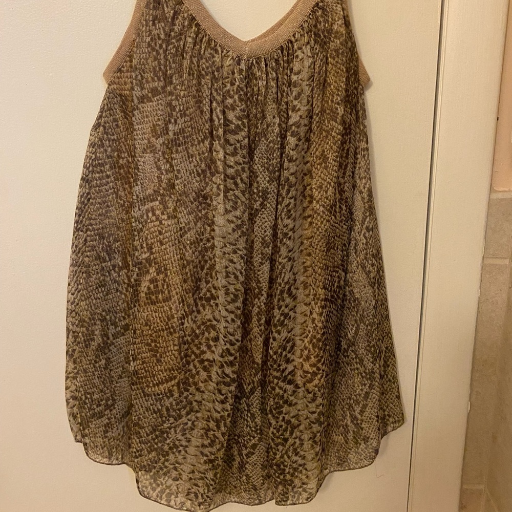 Luxe apothotique sheer tank with undershirt